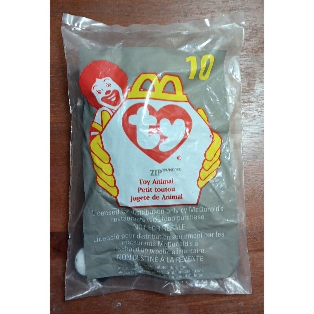 Sealed McDonalds TY Beanie Baby #10: Zip Mint